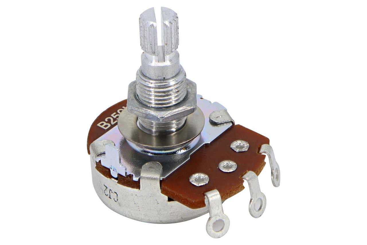ALPHA B250K Linear Split Shaft Metric Coarse Spline Potentiometer