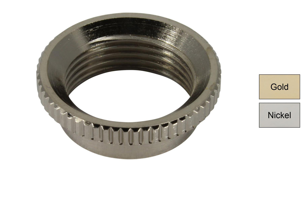 Hosco Tiefe Rändelmutter (Nickel) Für Switchcraft/Kippschalter An Gibson Les Paul Gitarren