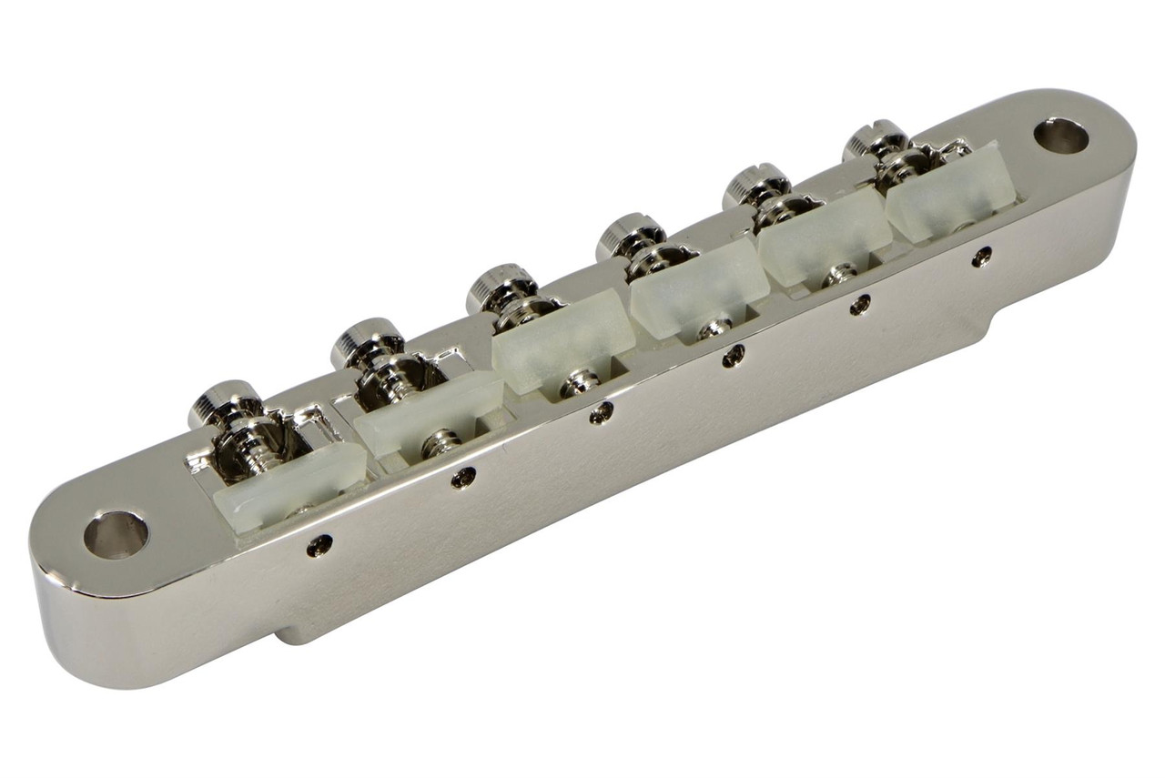 USA ABR-1 Tune-o-Matic Bridge w/ nylon saddles - Nickel - BRIDGE