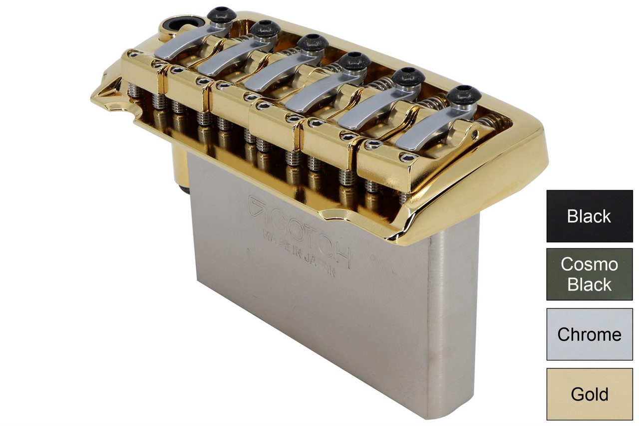 GOTOH EV510TS-LS Locking Saddle Tremolo Bridge w/ Steel Block