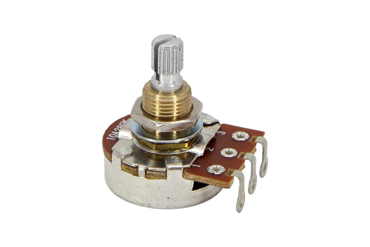 Vintage Inspired VIPots 280K, Audio Taper, Short Split Shaft