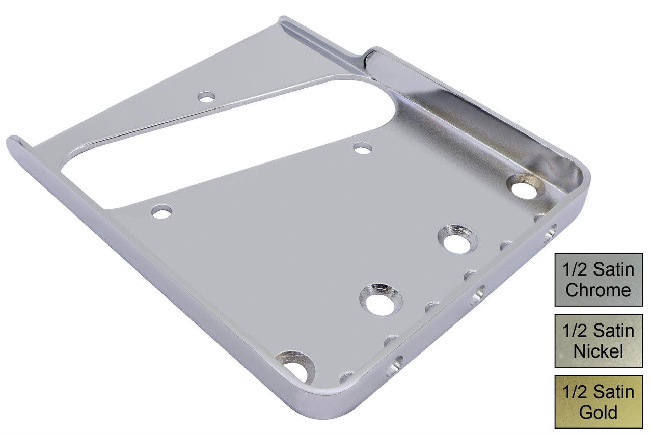 CAMPGEEKS EDGE Bridge-plate EDGE STAND×2 Vintage Tele - style Bridge Plate w/ cut treble side