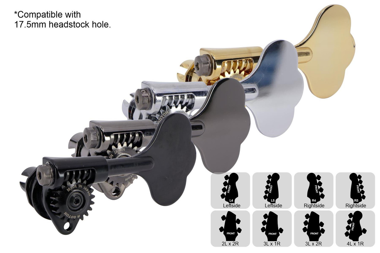 ★オーダー　meguページ GOTOH GBU510C-12 Compact Open Gear Bass Tuner Clover Key