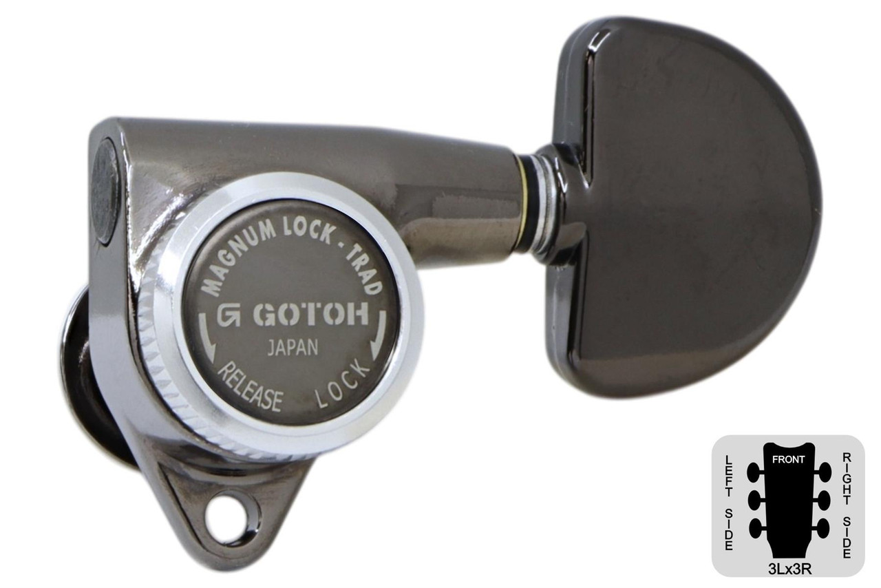 GOTOH SG301-20-MGT Locking Tuning Machines w/ Grover buttons