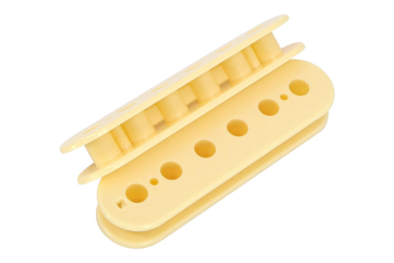10 Bobine Per Pickup Humbucker Lato Slug – Bianco Invecchiato, Passo 50mm, ABS, Da Philadelphia Luthier