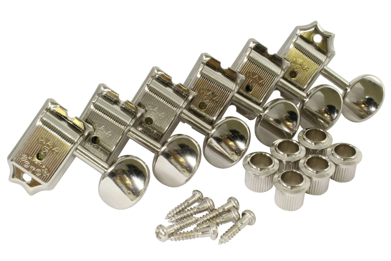 ギター GOTOH Machine Heads SD91_MG_05M_L6 Gotoh SD91-05M MG Locking Tuners - 6-in-line Nickel with