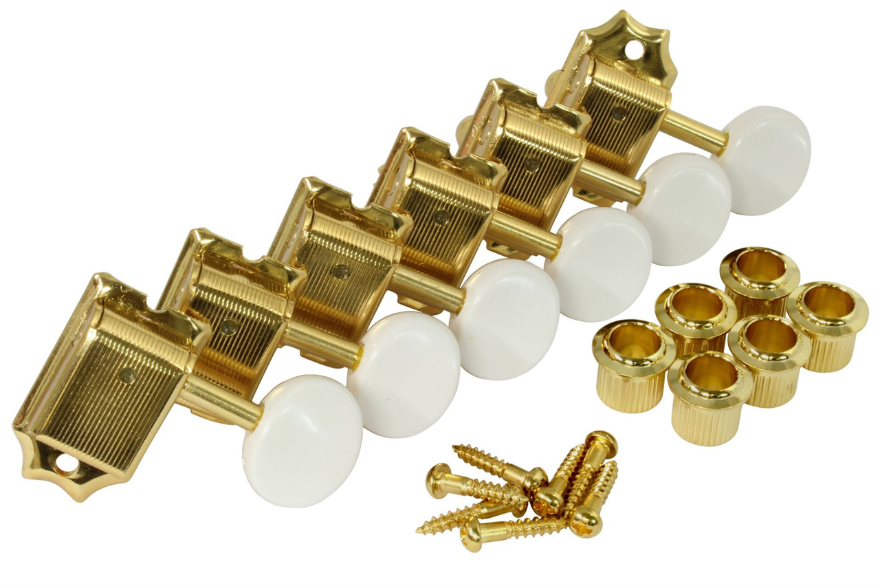 GOTOH SD91 guitar tuning machines with slotted posts 6-inline Gold