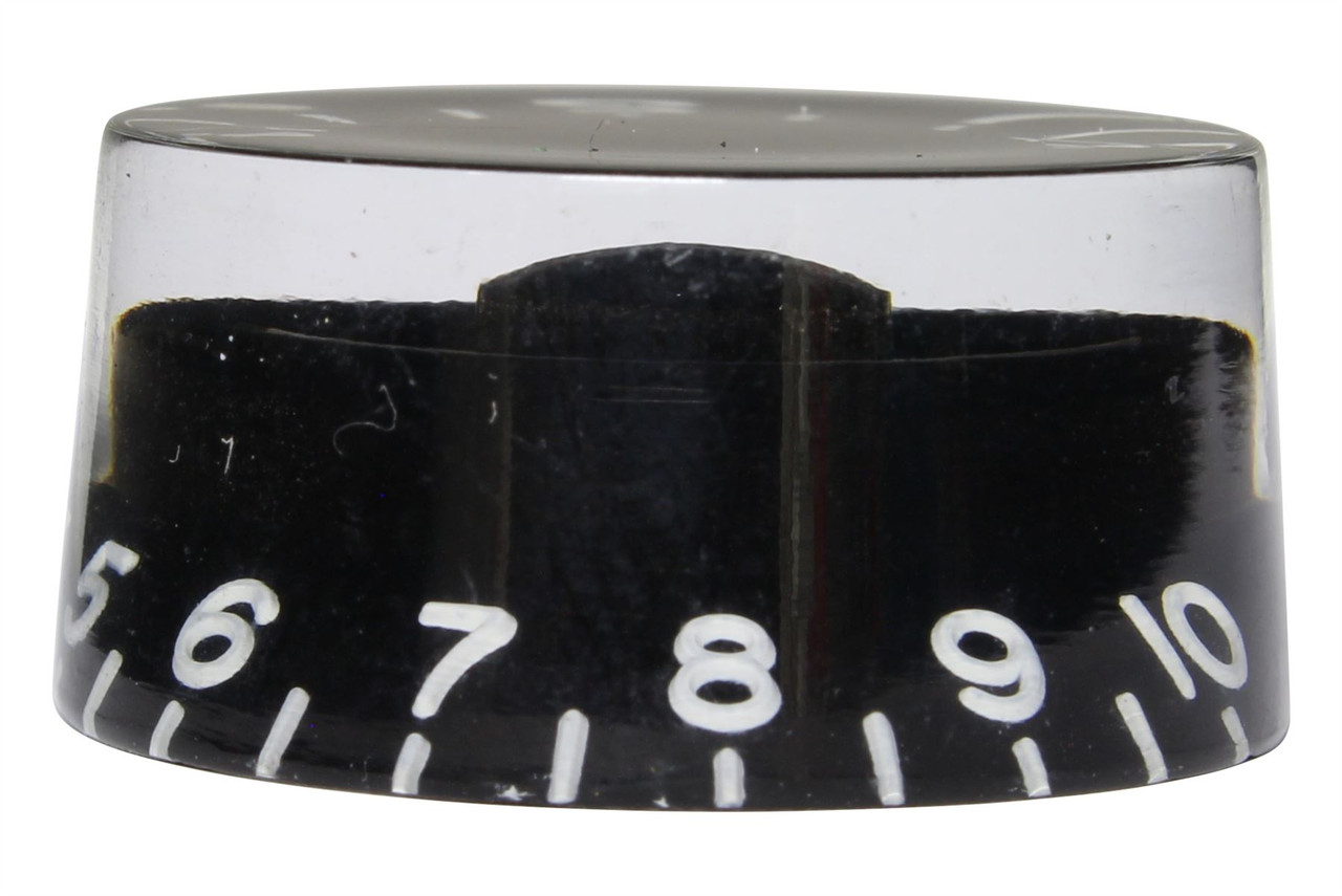 Vintage Speed Knobs with embossed number US Set of 4 Black