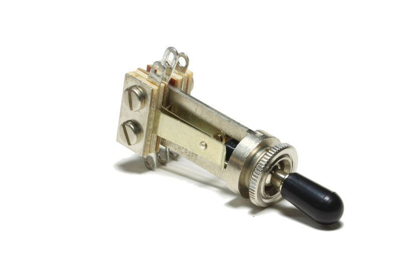 Switchcraft Long 3-way toggle switch Nickel for 3 pickup guitars