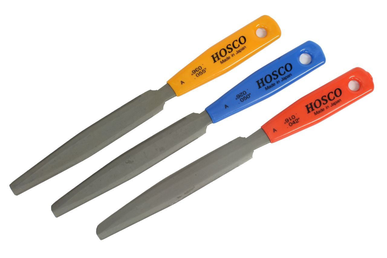 Tapered Acoustic Guitar Nut File Set, 3 files - Philadelphia