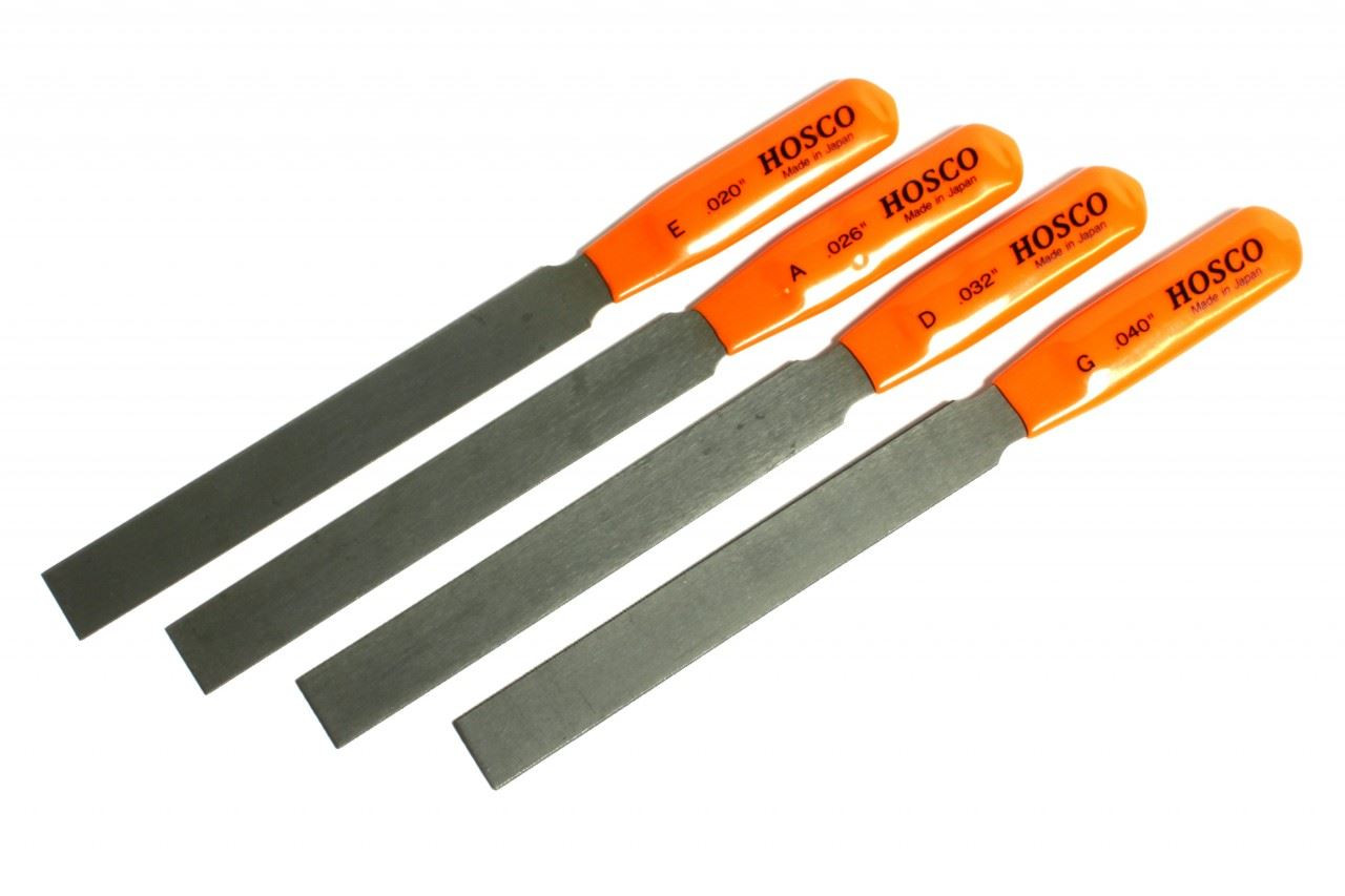 Violin Nut File Set, 4 files - Philadelphia Luthier Tools