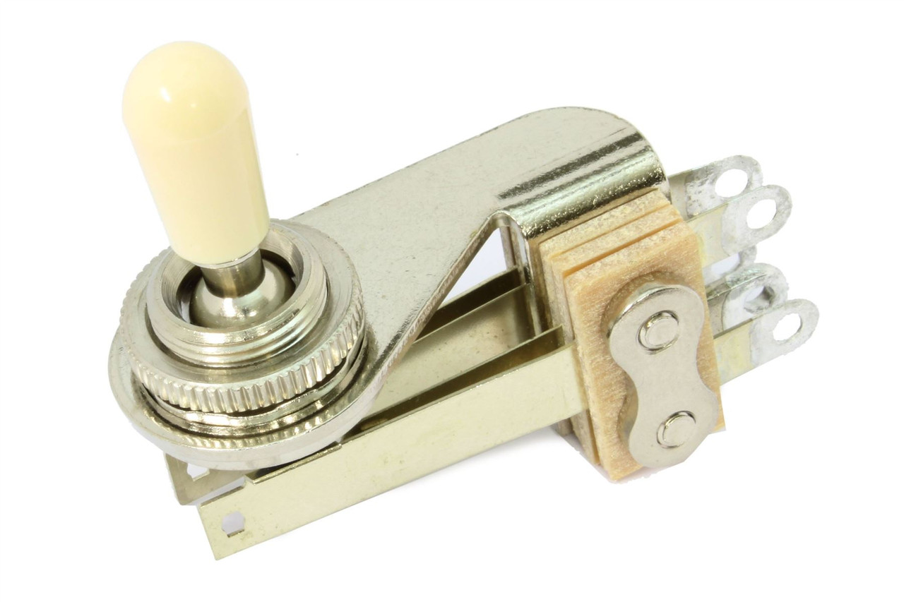Switchcraft Right Angle 3-way toggle switch for thin body