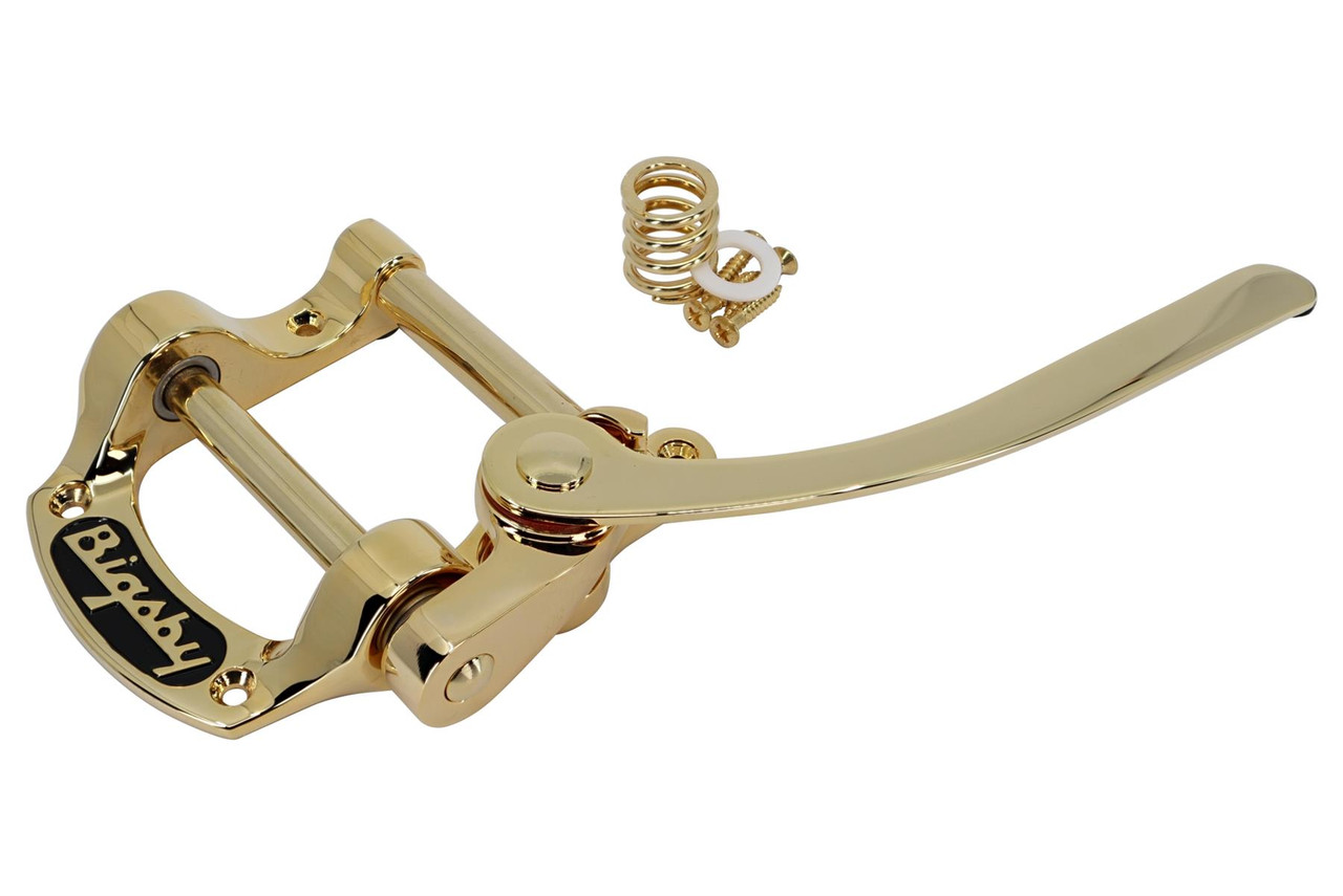 Bigsby B5 Vibrato Tremolo Tailpiece Gold plated, USA, for flat top solid  guitars