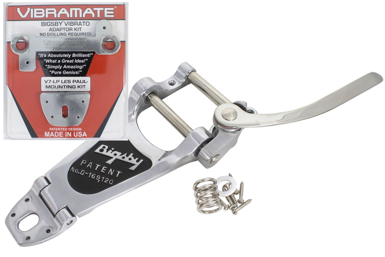 Bigsby B7 & Vibramate V7 -LP Vibrato Tremolo Tailpiece mounting kit Aluminum