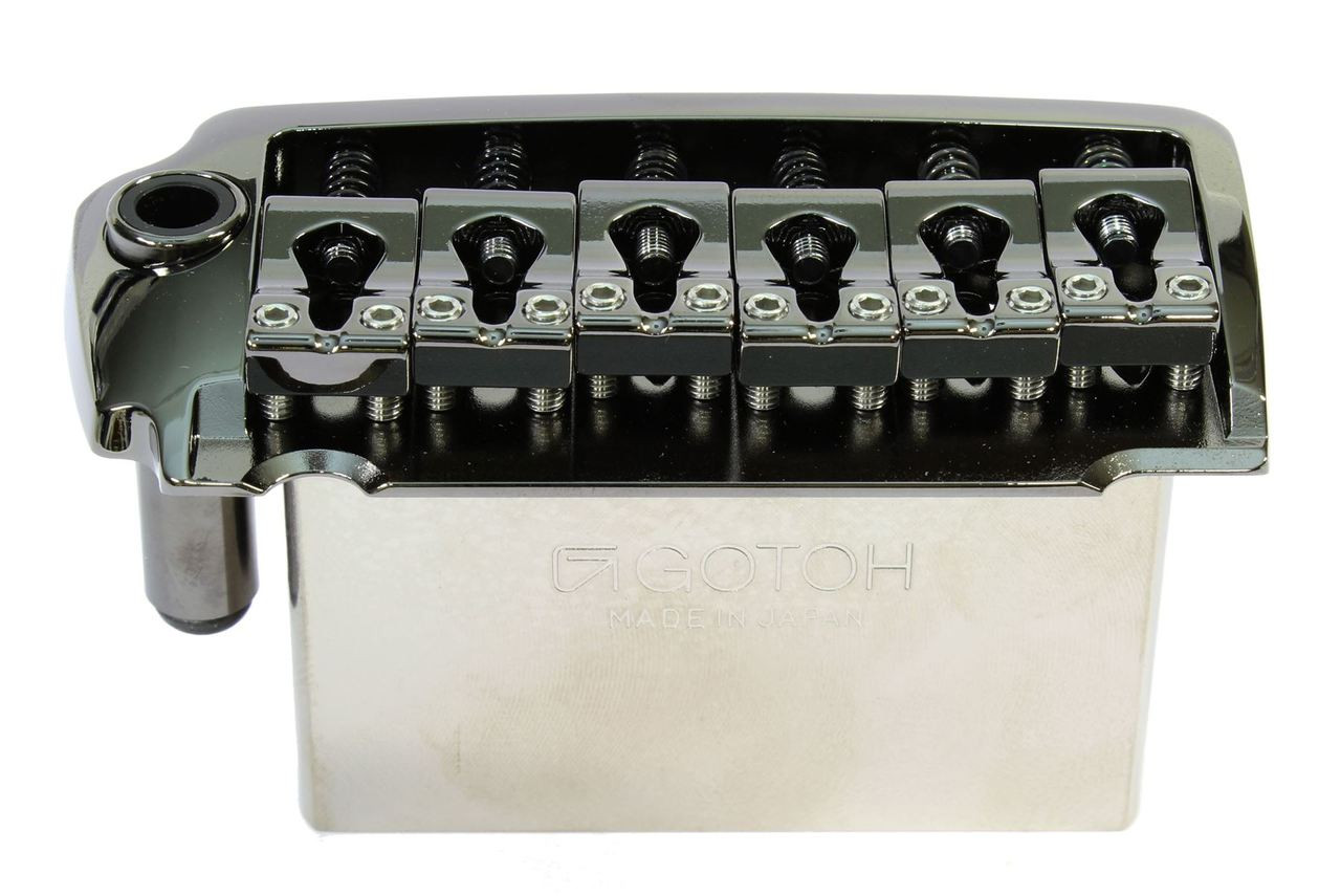 GOTOH EV510TS-BS Premium non-locking 2-Point Tremolo Bridge - Cosmo Black