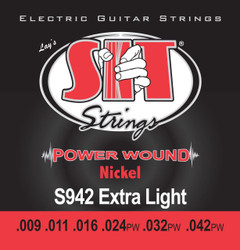 S.I.T. Strings S942 - Powerwound Nickel Electric Extra Light (9-42)