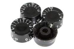 Black vintage style speed knobs - US Fine spline