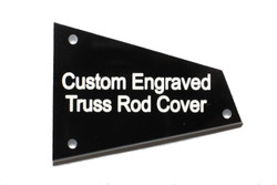 Custom Engraved Barless Nut Truss Rod Cover for Ibanez Guitars with Access TRC