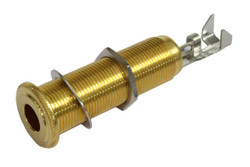 Switchcraft Mono/Stereo Long Threaded Input Jack - Gold