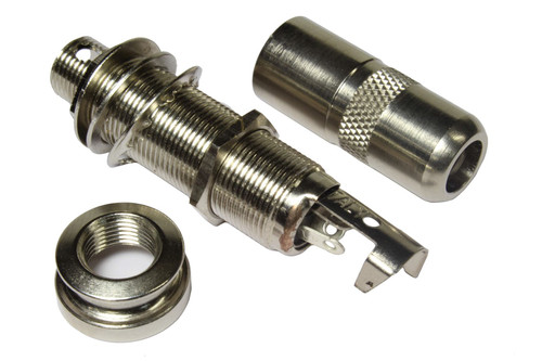 4 Conductor Mono/Stereo Acoustic End Pin Endpin Output Jack - Nickel