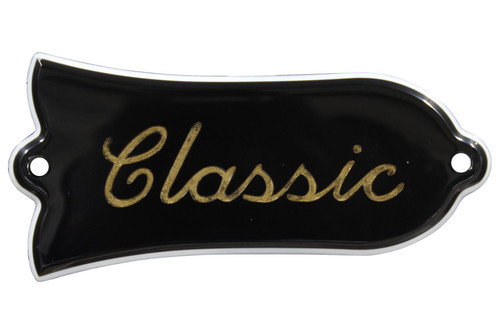 "Classic" engraved truss rod cover - Gold color fill