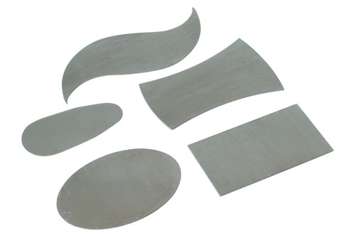 Japanese Mini Card Scraper Set of 5 - .2mm - .4mm thickness