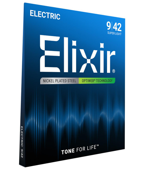 Elixir OptiWeb Electric Guitar Strings Super Light (9-42)