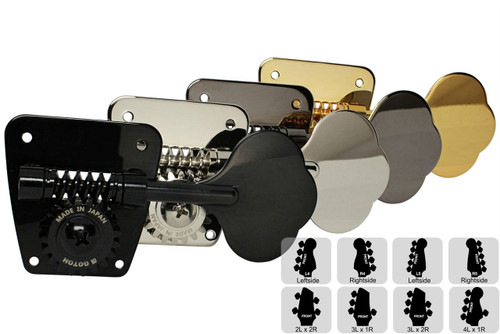 GOTOH GB10 Bass Tuning Machines Tuners - Preconfigured Sets