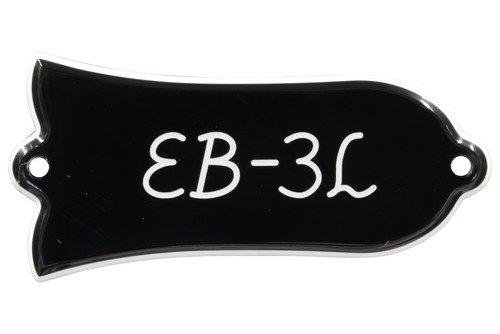 Engraved "EB-3L" Truss Rod Cover for Gibson Bass Guitars - 2ply B/W