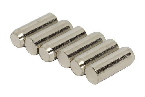 Humbucker Nickel Plated SUM22(1213/1215) Steel Pole Slugs w/ Heavy Chamfered End Qty 6