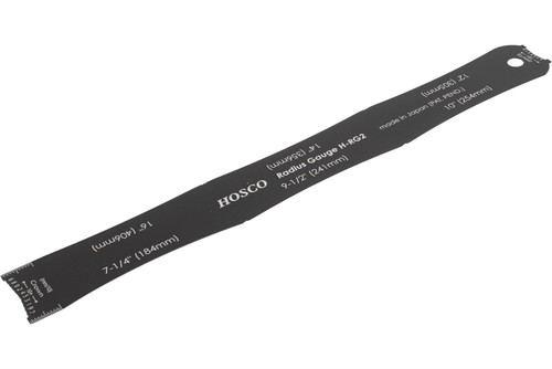 Hosco's Fingerboard Radius Gauge - 6 different radii