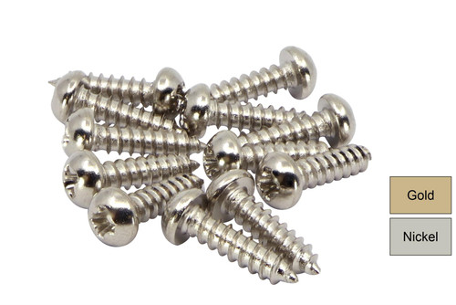 #3 X 3/8" (9.5mm) Tuner Machine Screws For Fender/Gibson Guitars - Qty 12