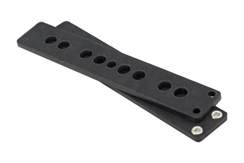 Jazz Bass Neck Flatwork Set for .187" diameter magnets - Black