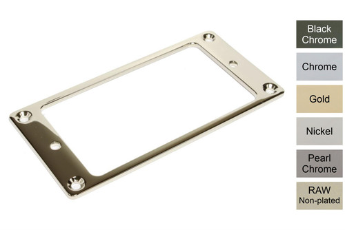 Flat metal humbucker pickup mounting ring