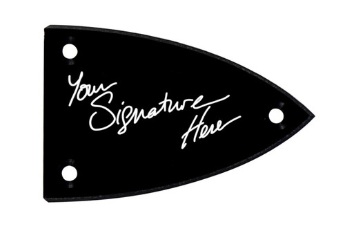 Custom Engraved "Signature" Truss Rod Cover fits Kramer Baretta Guitars