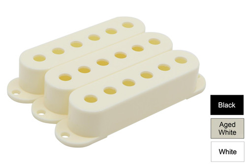 Strat Single Coil Tall Pickup Covers  2 1/16" (52.2mm) - Qty 3 Strat Single Coil Tall Pickup Covers  2 1/16" (52.2mm) - Qty 3