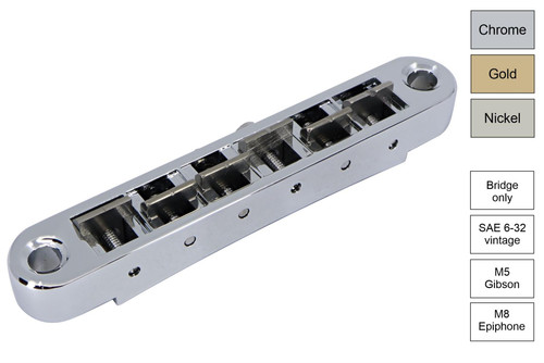 Pinnacle Locking Aluminum TOM Nashville Bridge, Ti Saddles Pinnacle Locking Aluminum TOM Nashville Bridge, Ti Saddles