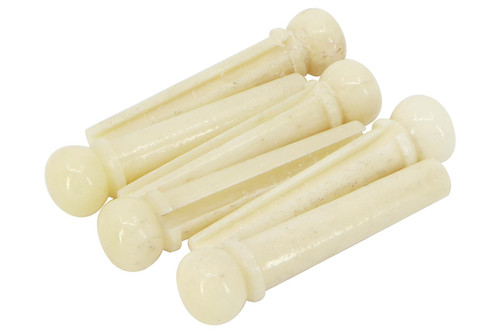 Bone Acoustic Bridge Pins - NO DOT - .205" (5.2mm) - 3 degree taper