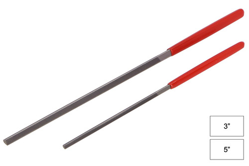 Triangle Fret Dressing Files, Fine Cut Triangle Fret Dressing Files, Fine Cut