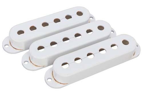 Hosco Relic 50's Strat Pickup Cover Set - White