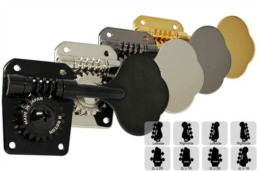 GOTOH GB10 Bass Tuning Machines Tuners - Preconfigured Sets