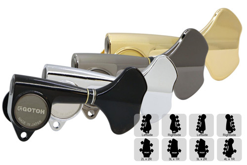 GOTOH GB707 Compact Bass Tuning Machines Tuners - Preconfigured Sets