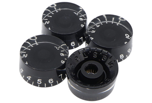 Speed Knobs Black w/ embossed numbers, recessed bottom - Universal