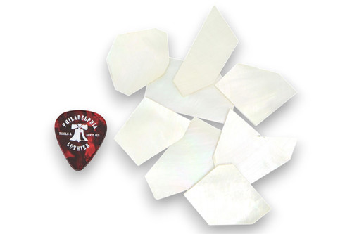 White Mother of Pearl Random Blanks - 8 pcs