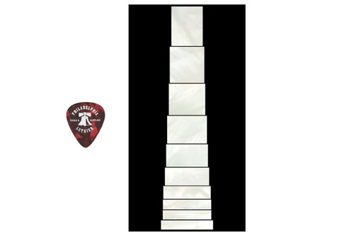 Fingerboard Block Inlay Set - Real MOP - 10 pcs