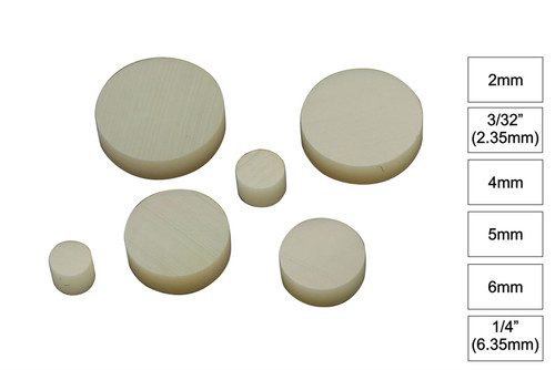 Fingerboard Dot Position Markers - White MOP (12 pcs)