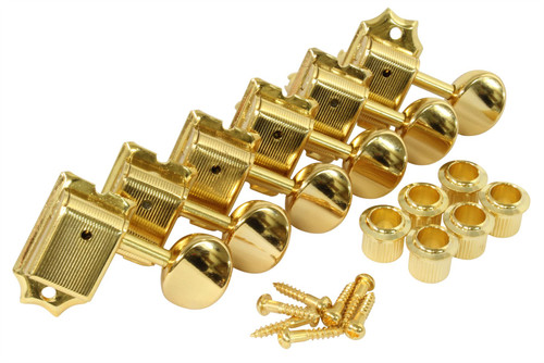 GOTOH SD91-HAPM locking adj. height guitar tuners 6-inline gold w