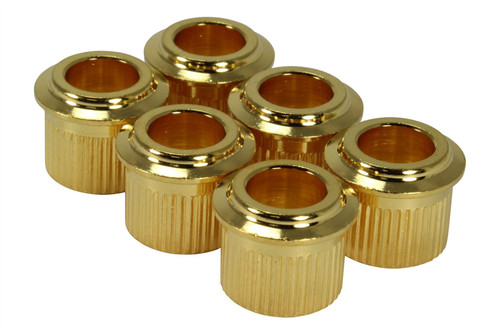 AllParts 10mm Conversion Bushings w/ large flange Set of 6 Gold