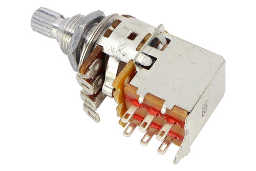 Alpha Push Pull 500K Audio Split Shaft Import Coarse Spline Potentiometer Alpha Push Pull 500K Audio Split Shaft Import Coarse Spline Potentiometer