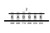 Alnico 5 Flat Top Rod Magnet Staggered Set .195" diameter